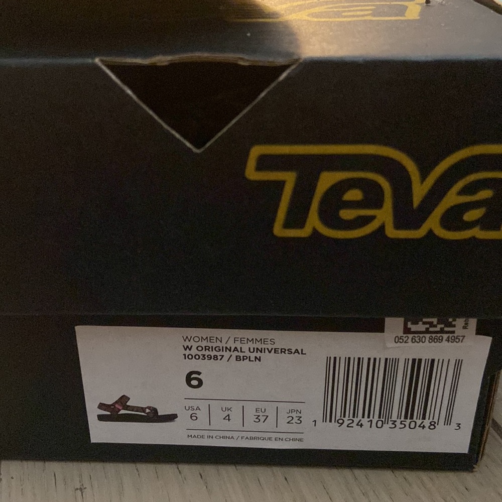 Black with Design Teva Sandals - Picture 4 of 4